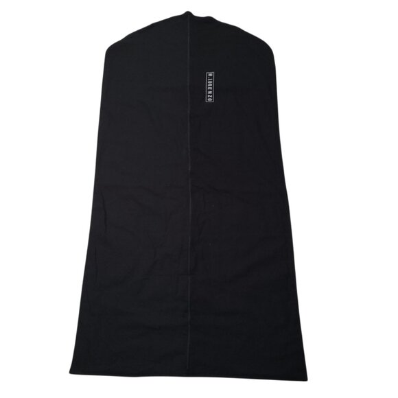 H. Lorenzo Black Garment Bag Logo Spell Out Fabric Zipper Empty READ 48 x 24 in - Picture 1 of 13